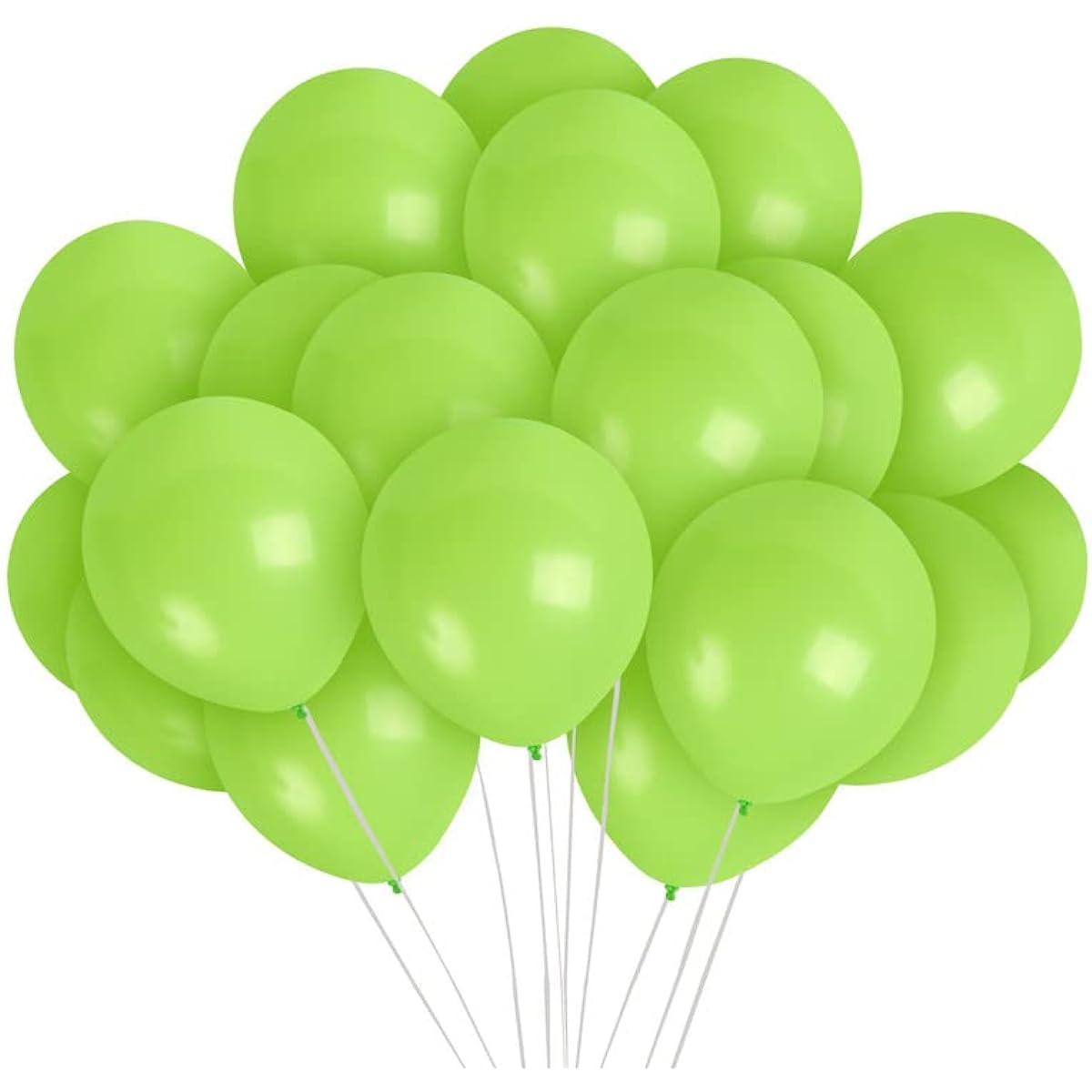 Treasures Gift Mat Single Color Balloons Pack of 36 Green