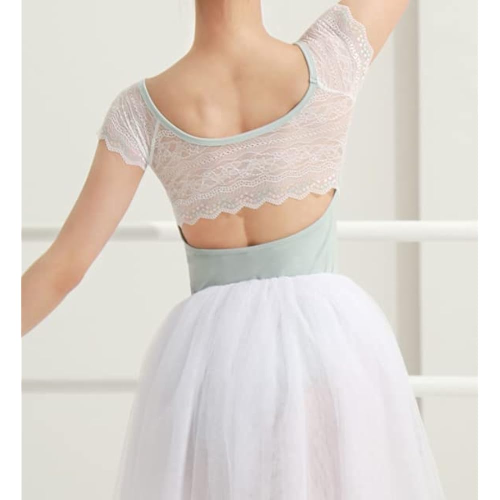 ProDance Gray Open Back Ballet Women's Leotard PLHA025A