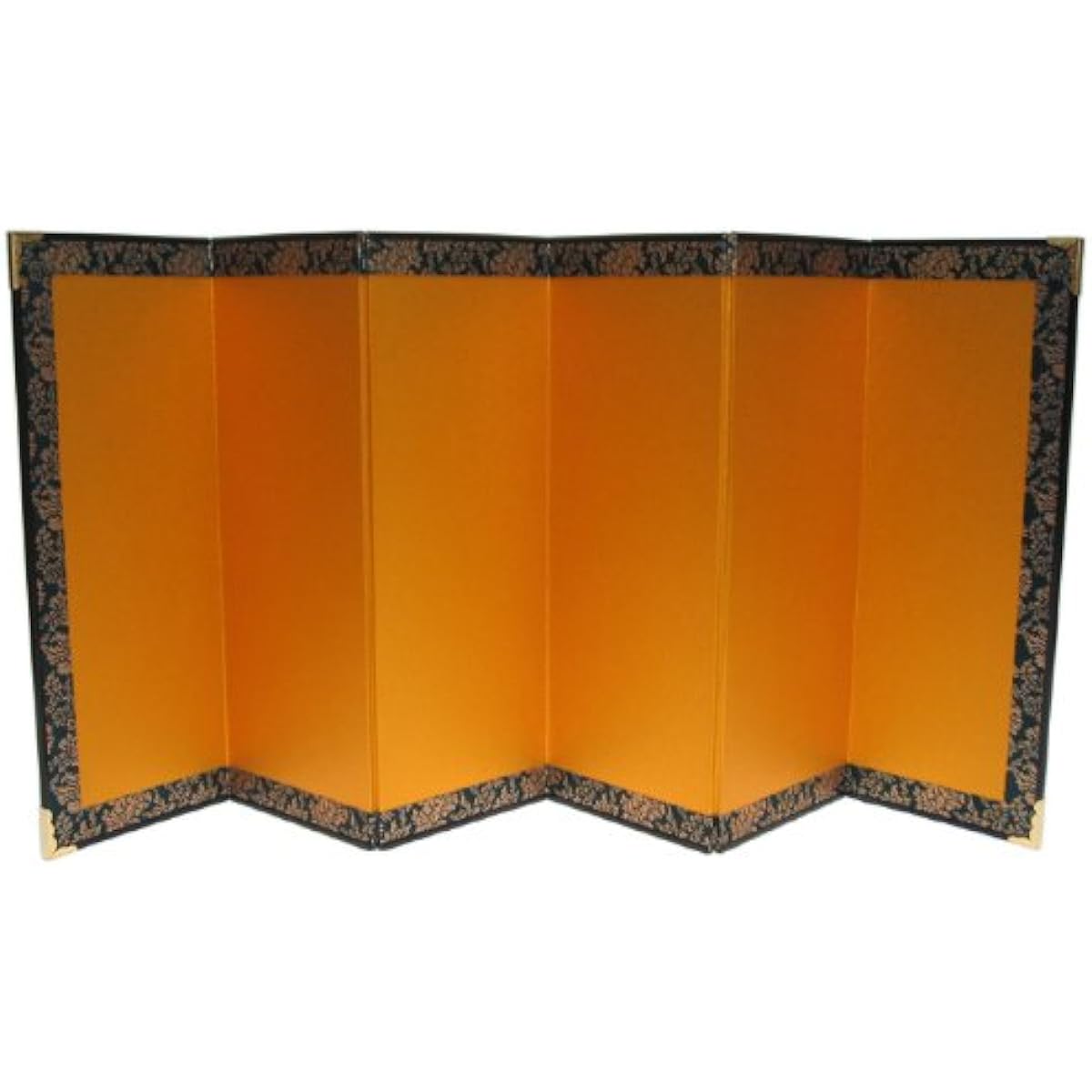 Mini folding screen, ancient sutra-sized folding screen [with silky grain] / height 29cm