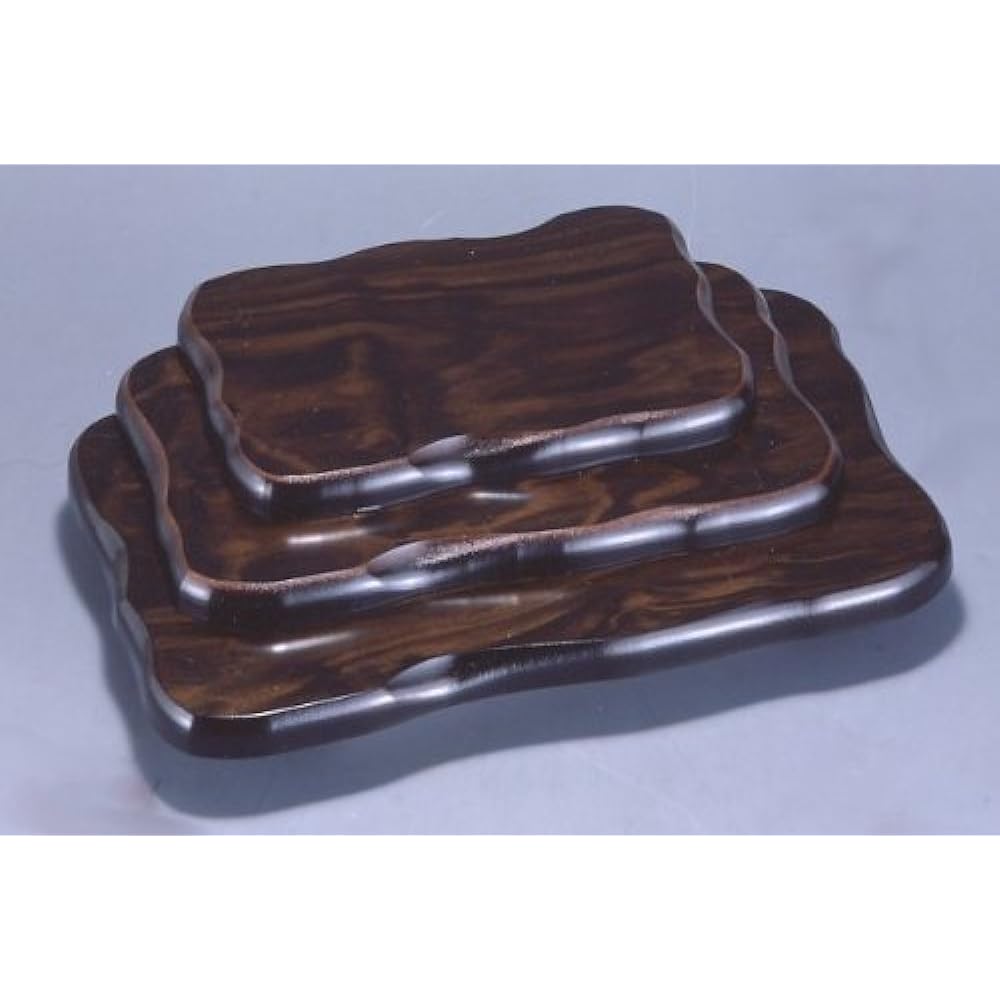 Yamaga Lacquerware Store Flower Stand Flower Stand Flower Stand Wooden Flat Ebony Style No. 14 Flooring Board Japanese Style Japanese Room Western Room Interior Made in Japan Domestic Respect for the Aged Day Retirement Gift Stylish Luxury Traditional Cr