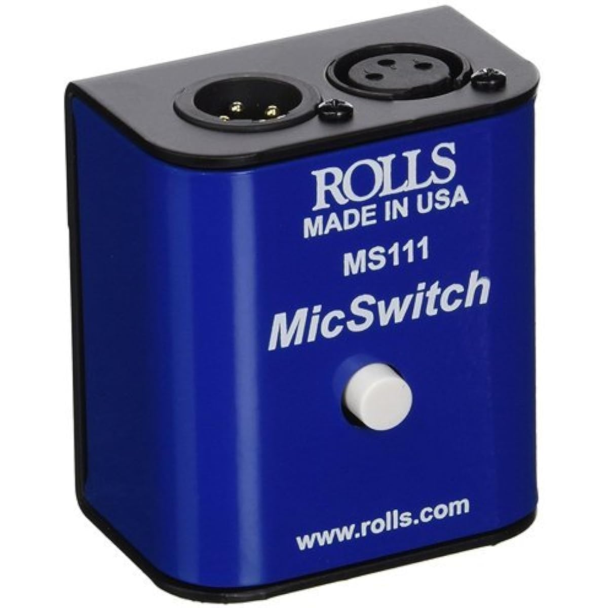 Rolls MS111 Microphone Switch Latching or Momentary Mic Mute Switch with SM Series XLR Microphone Cable -6 Feet