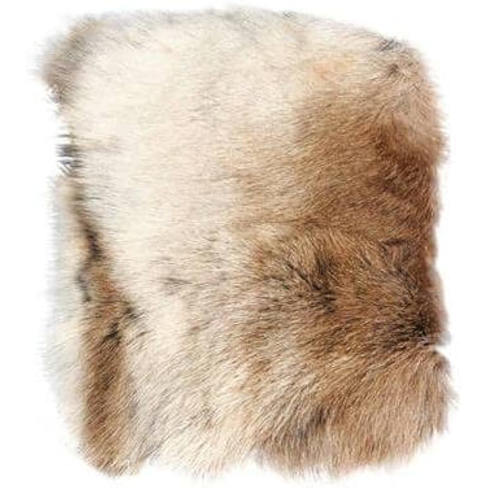 [Natural from Lapland] 40x45cm reindeer fur seat pad (large) waterproof camping cold protection shearling reindeer hide