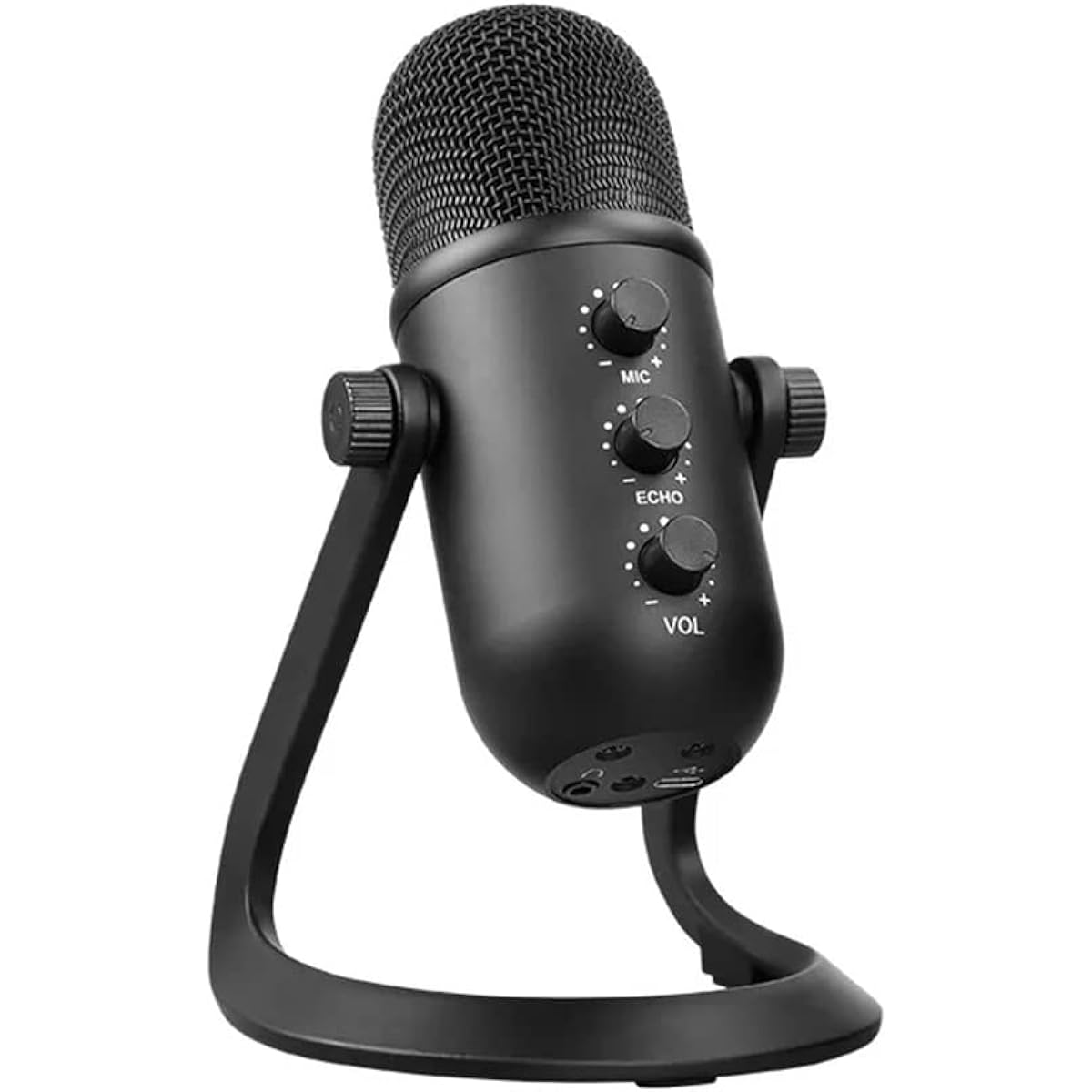 Microphone, Professional Condenser Microphone Studio USB Microphone PC/Phone Video Singing Recording Microphone Stand (BurstUSB, Size