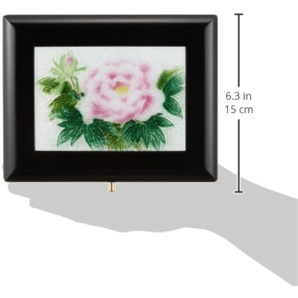 Saikosha Cloisonne Jewelry Box (with Music Box) Peony (Small) 021-12