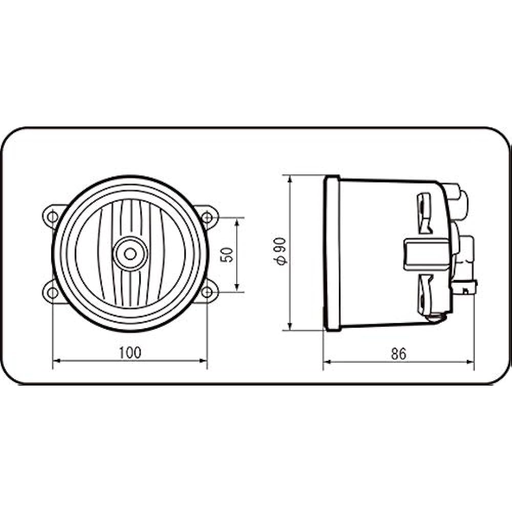 [IPF: MR90G] Custom lamp: 983 round 90φ multi-reflector lamp: MR90G gold lens (1 piece)