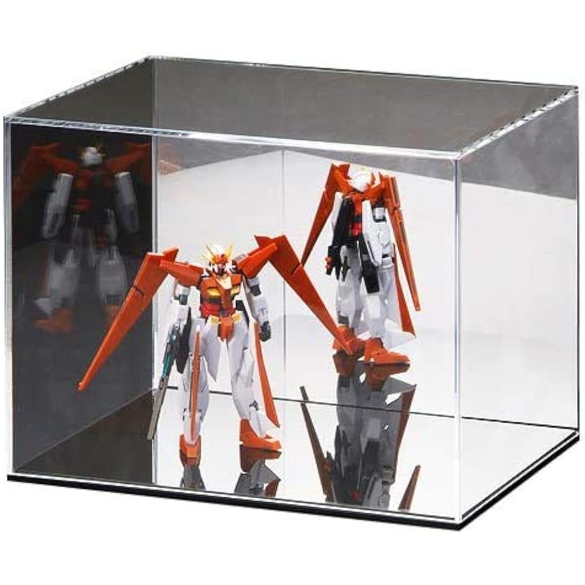 misorato W600H400D300 [Free size adjustment] Back mirror acrylic case (black base) Made with Japanese acrylic panels Collection case, display case, figure case, doll case (for Hina dolls, May dolls, welcome dolls)