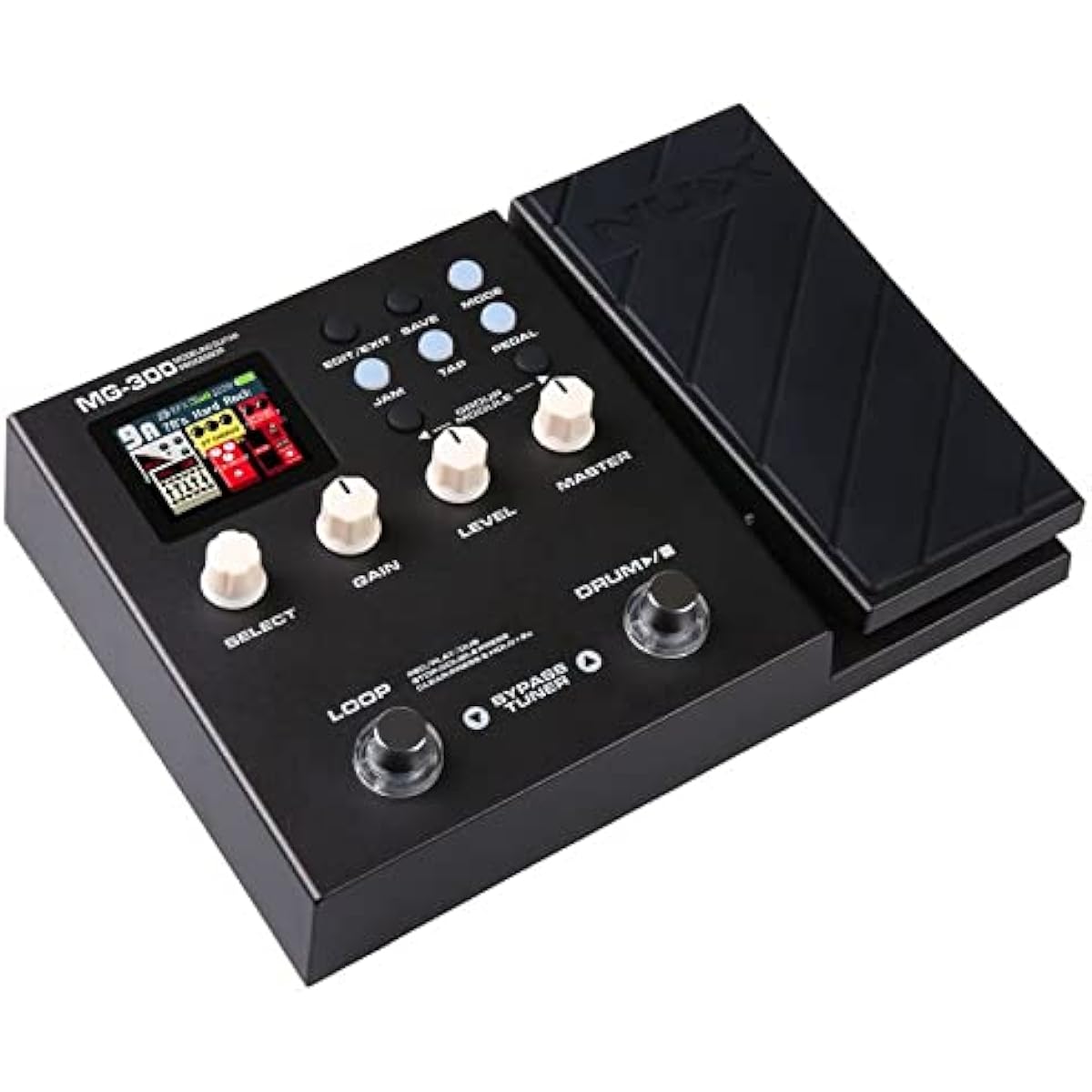 NUX MG-300 + Headphones KHP + Shield 5m + Cross Modeling Guitar Processor Multi Effector with Pedal