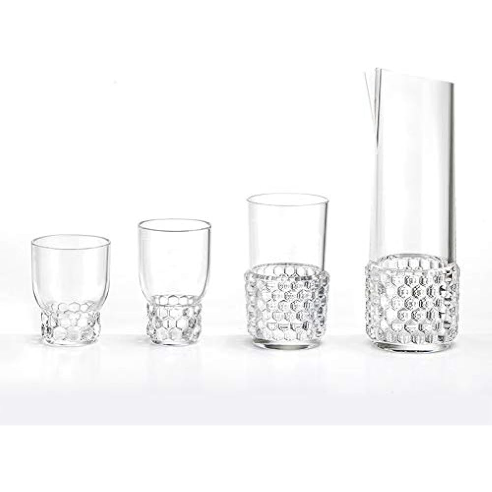 Kartell Wine Glass Blue φ8.5/H11cm Jerry's Family Wine Glass Set SFAC-K1493-E4-4S 4 Pieces Set of 4