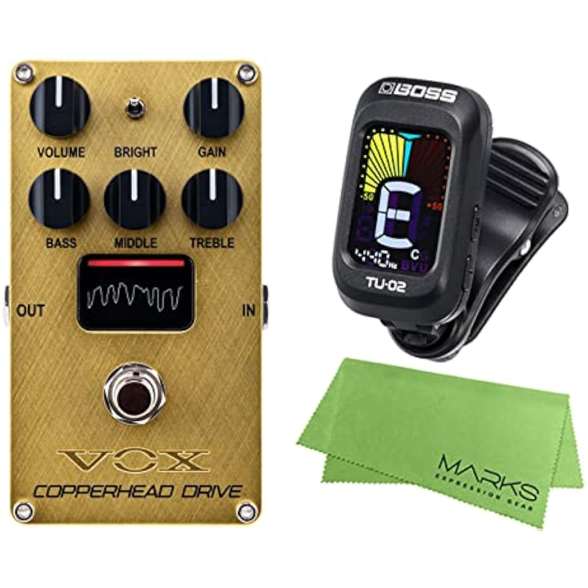 [BOSS Tuner TU-02 Set] VOX - VALVENERGY Vacuum Tube Amplifier Pedal Effector COPPERHEAD DRIVE (VE-CD)