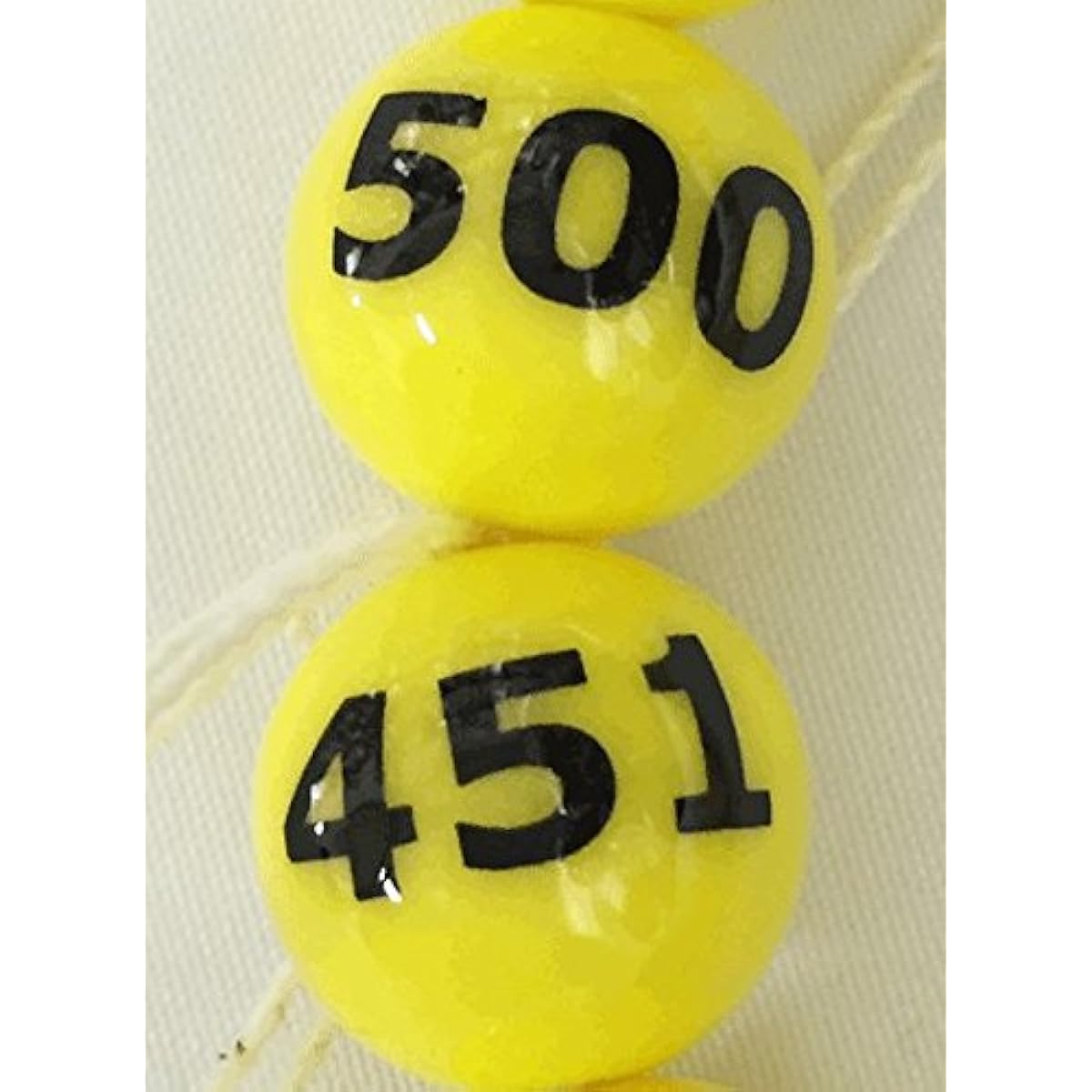 Printing [Numbered lottery balls, yellow (451-500), set of 50] Garapon lottery machine, lottery balls for lottery machines, lottery balls for Garapon lottery machines, lottery balls for Garagara lottery machines, Japan VCS Co., Ltd. nationwide