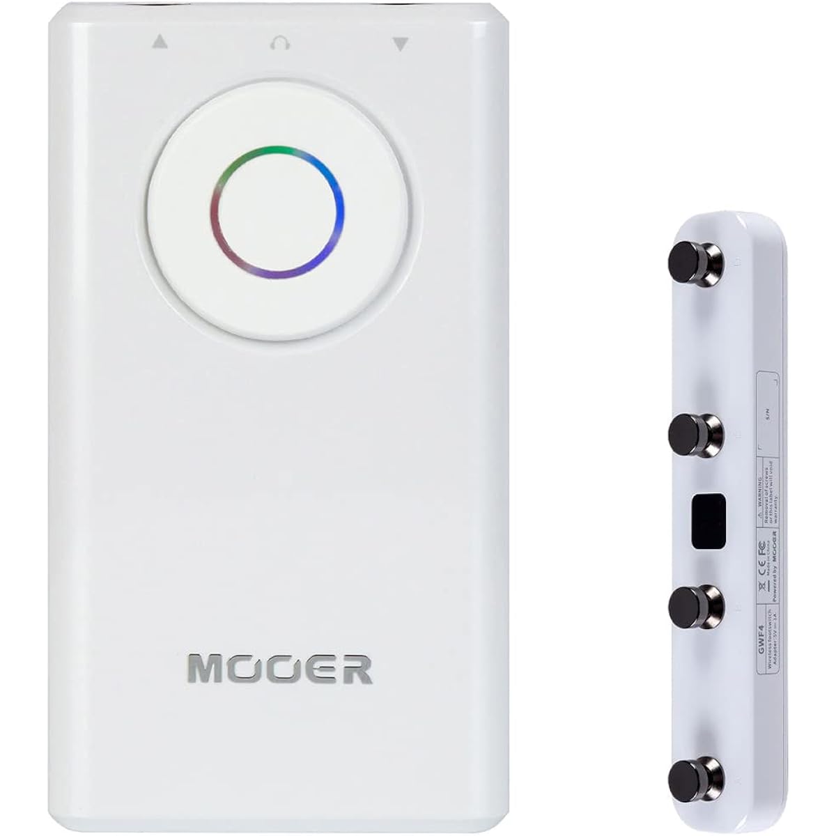 MOOER Prime P1 WH + GWF4 Foot Switch Set Ultra-compact Multi-effector Compatible with Electric Guitars, Basses, and Electric Acoustic Guitars Moore