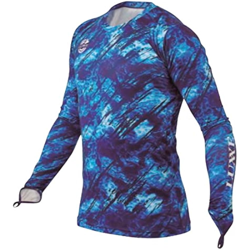 [Gamakatsu] AT Cool Rash Guard Ocean Blue LE-4001 S