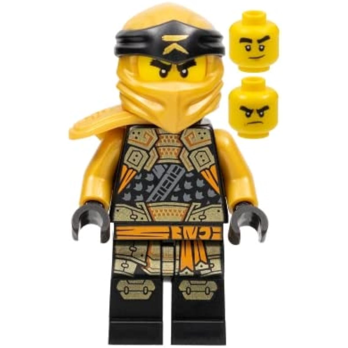 LEGO Ninjago Coal Crystal Minifigure with Dual Gold Weapons