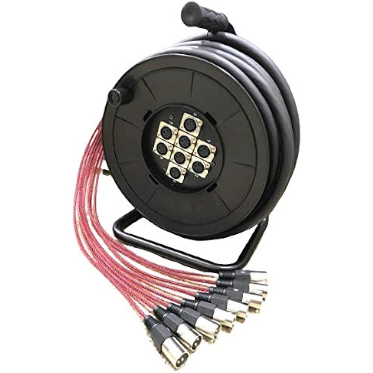 [Drum type] 8CH/25m multi cable (black)