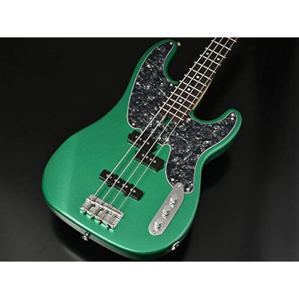 Bacchus BTB-PJ/R GRM-MH Green Metallic Bass Beginner 12-piece Set [with amPlug] Precision Bass Type Bacchus