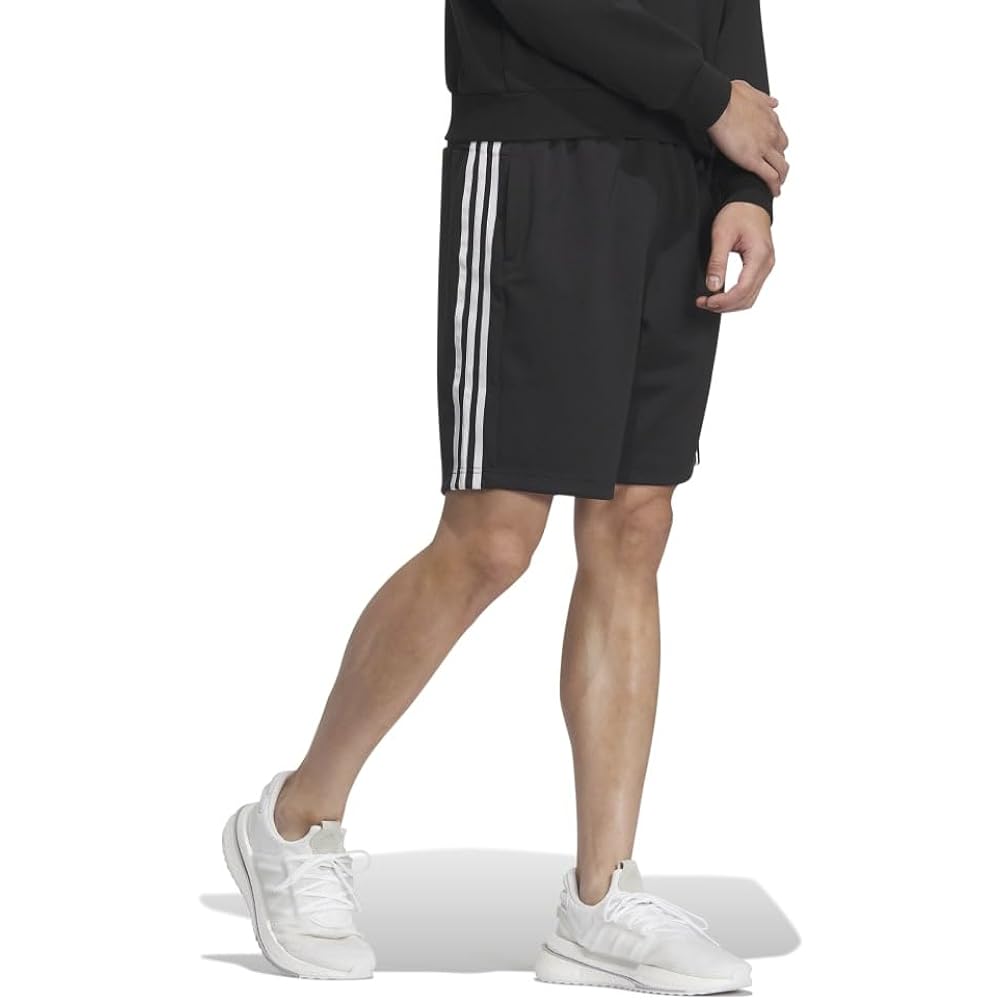 Adidas BXF47 Men's Shorts 3 Stripes Regular Fit Double Knit Shorts