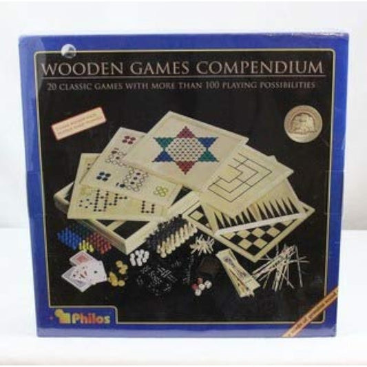 Philos Game Set, 100 Types, Assorted, Wooden, Warmth of Wood, For Parents and Children, Family, Kids, Friends, Premium Edition