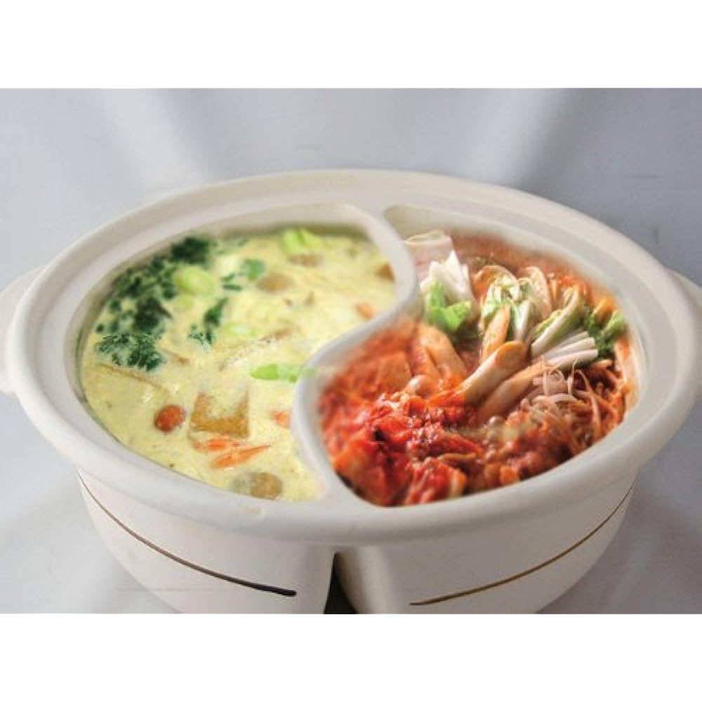 Malus pottery, brush mesh No. 8, two-flavor hot pot M4835