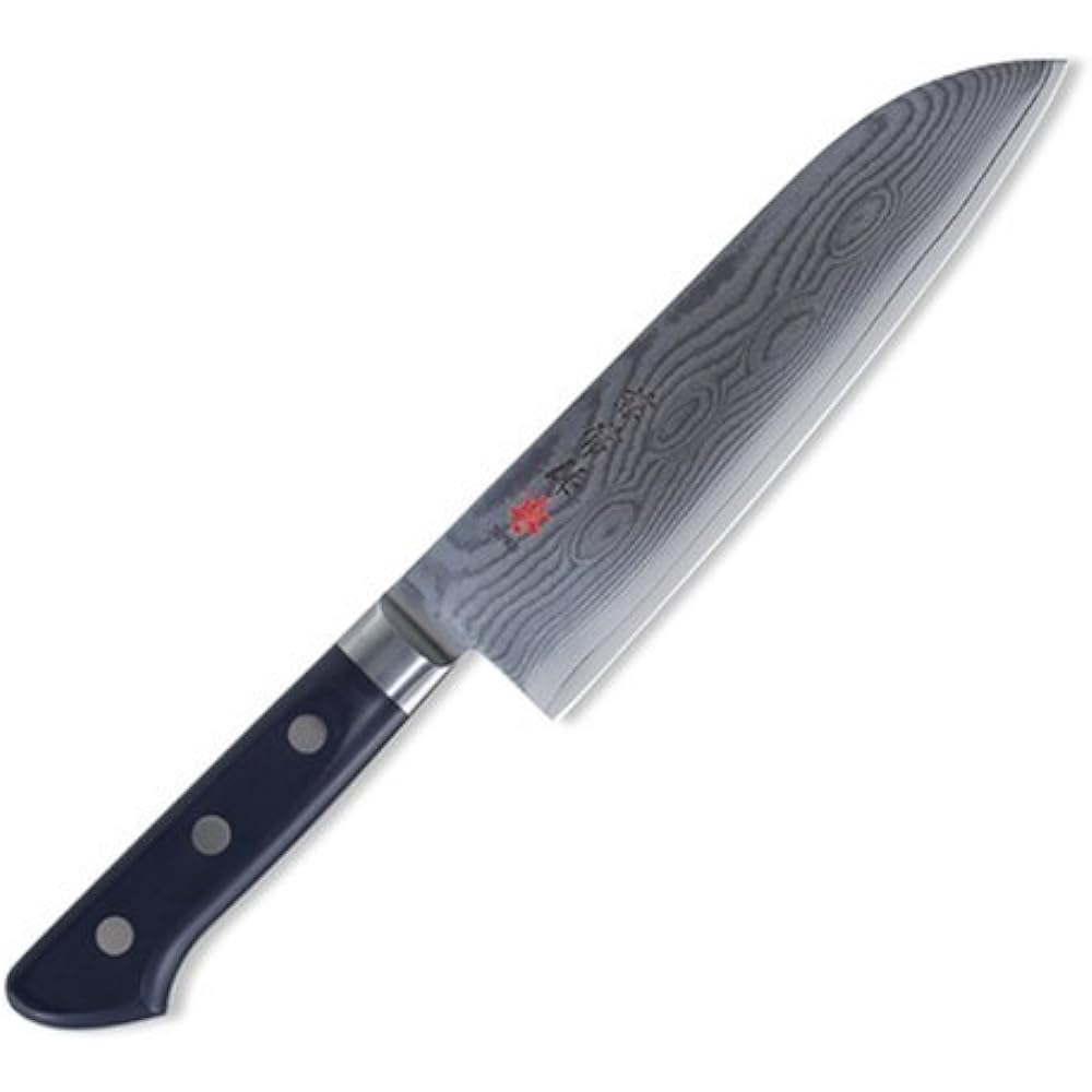 Kitamasa Seki Kanetsune KC-200 Series 33 Layer Damascus Steel Santoku 180mm KC-203 Black