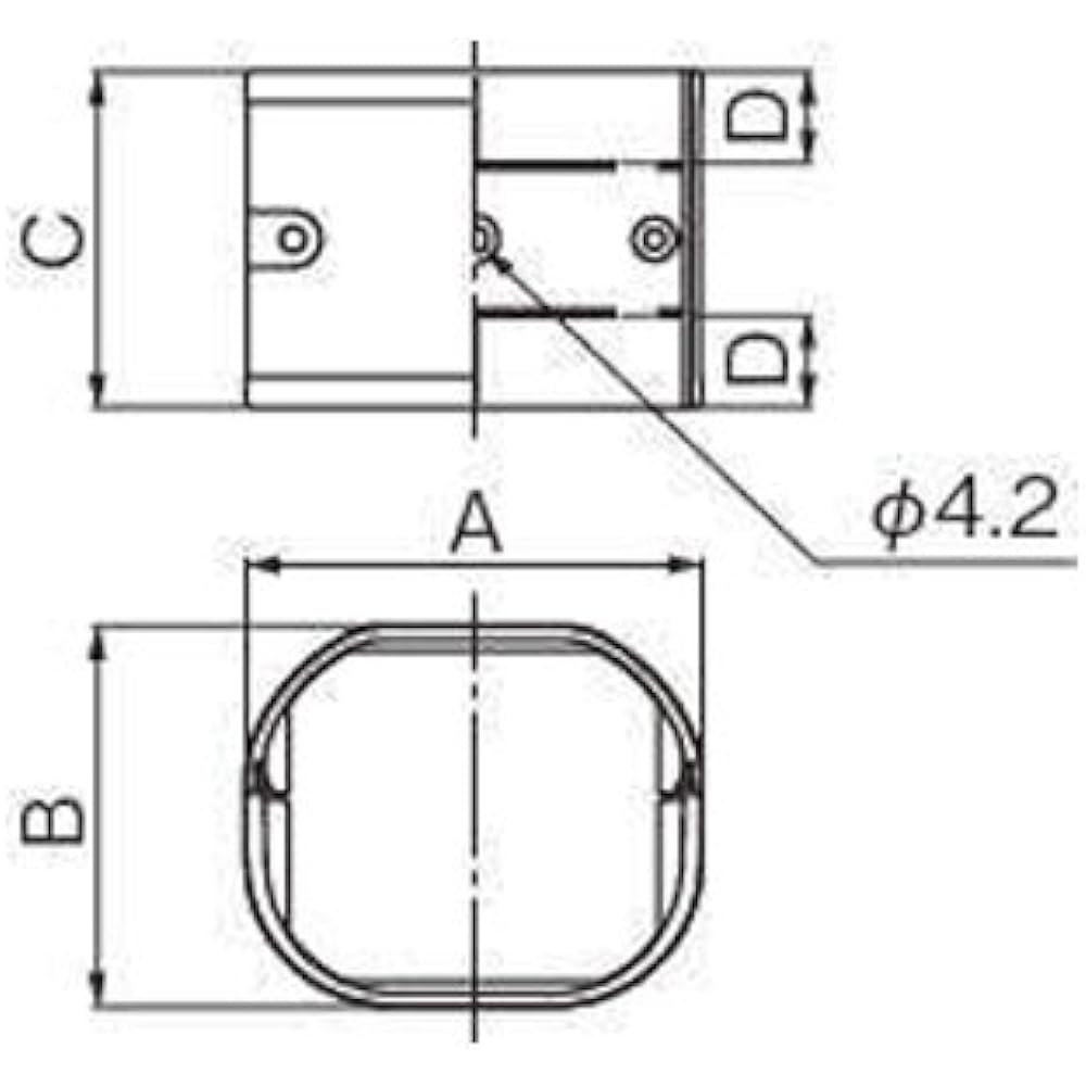 Inaba Denko Plumbing Decorative Cover Joint Straight Joint Ivory 40 Pieces LDJ-70-I (40)