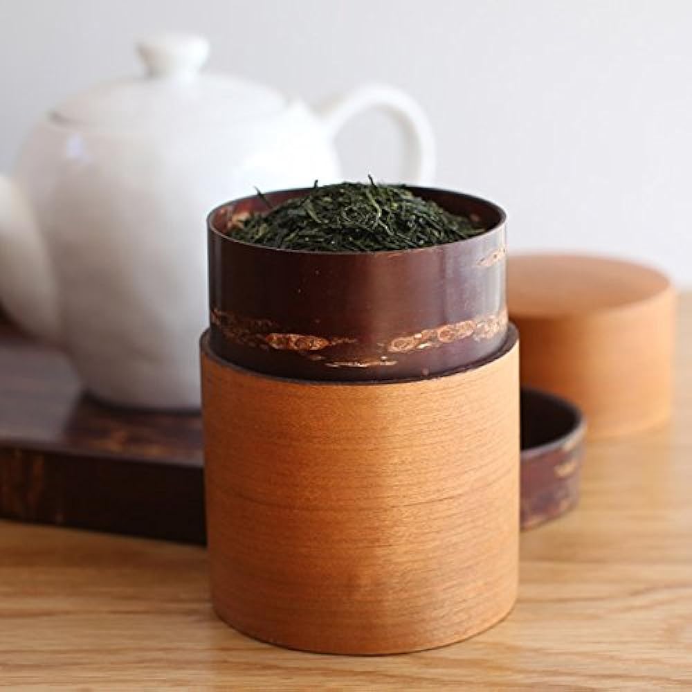 Fujiki Denshiro Shoten Obizu Tea Caddy (Large) Sakura 39203