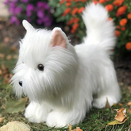 Auswella Stuffed West Highland Terrier Stuffed Puppy