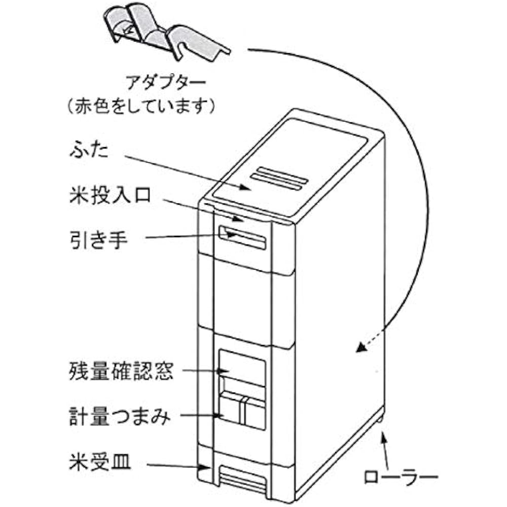 SAMICK Compact Rice Box (Rice Bin) 22kg RB-120-2