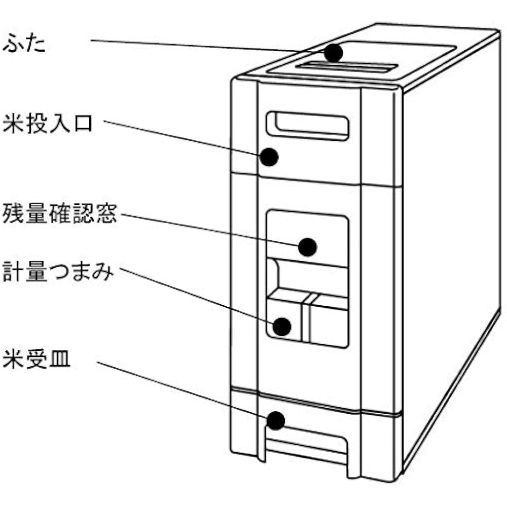 SAMICK Slim Rice Dispenser 12kg (0.5 total quantity) Stationary type (no casters) RN-630-2