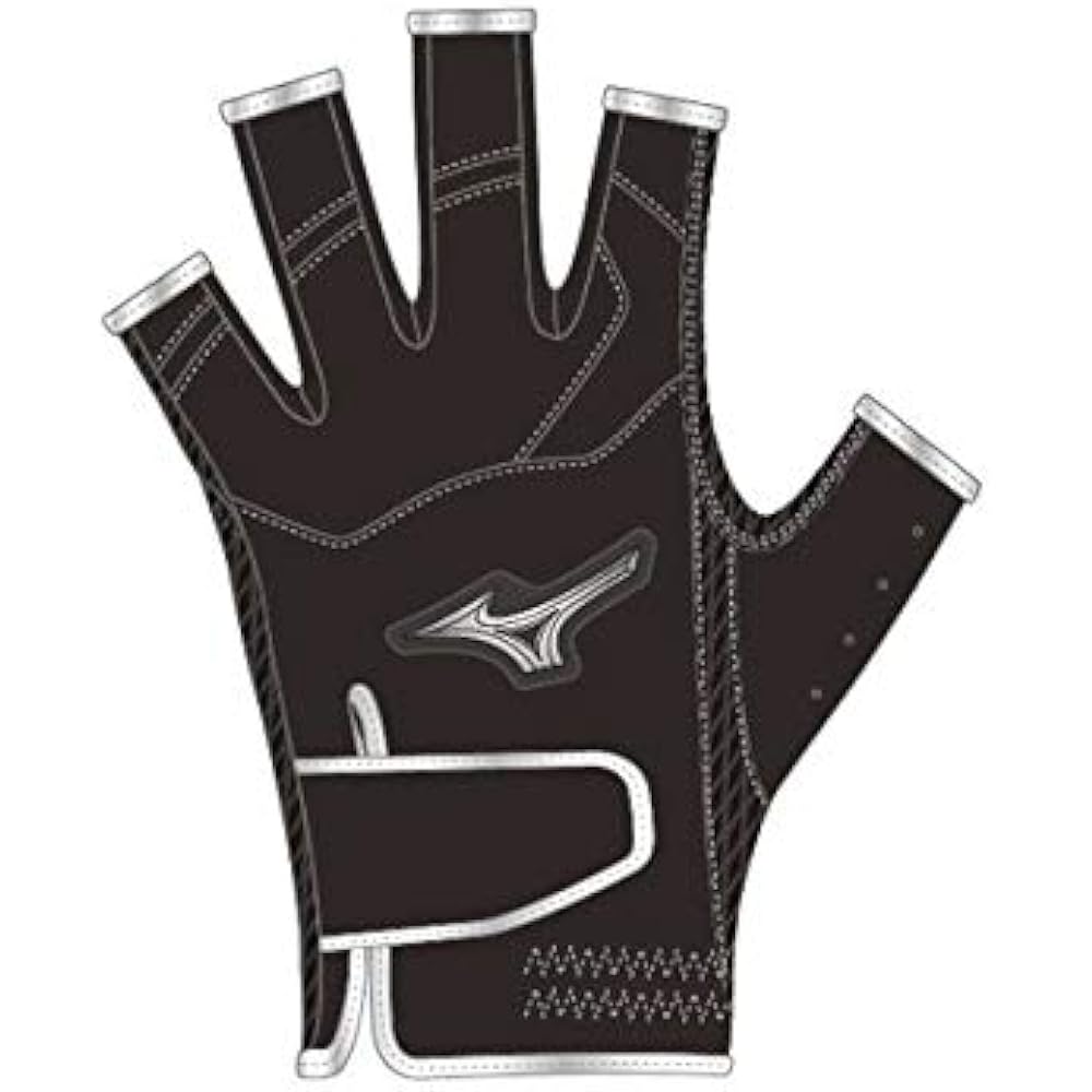 MIZUNO Park Golf Glove Zero Space Two Hands Men's Synthetic Leather/Artificial Leather/Synthetic Fiber