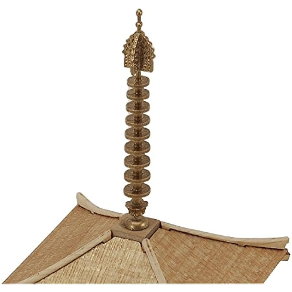 Woody Joe 1/75 Horyuji Five-storied Pagoda Wooden Model Assembly Kit