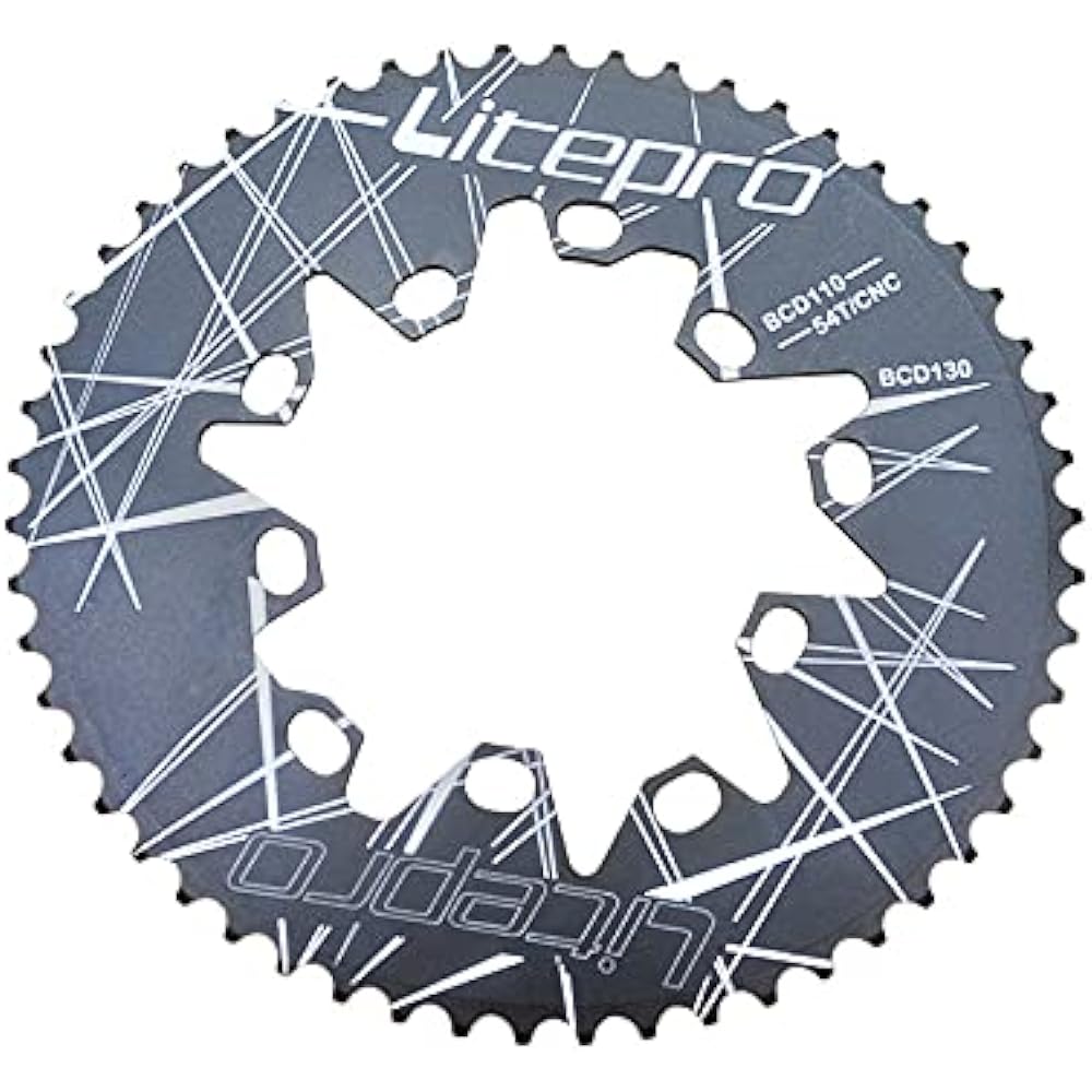 Litepro Oval Chainring BCD110/BCD130MM Chainring Folding Bike 54T56T58T Crankset Oval Bicycle Chainwheel