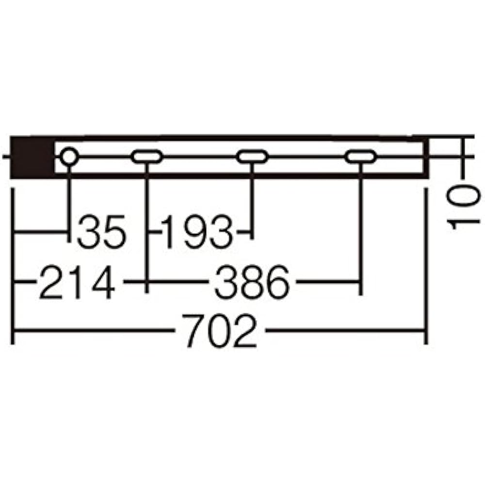 Panasonic LED slim line light wall-mounted switch daylight white LGB50713LE1