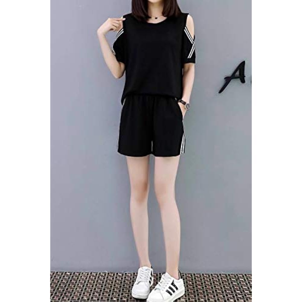 [Anri] Summer sale 2-piece set, stylish loungewear, short sleeves, shorts, loungewear, jersey, top and bottom, cute loungewear, women's