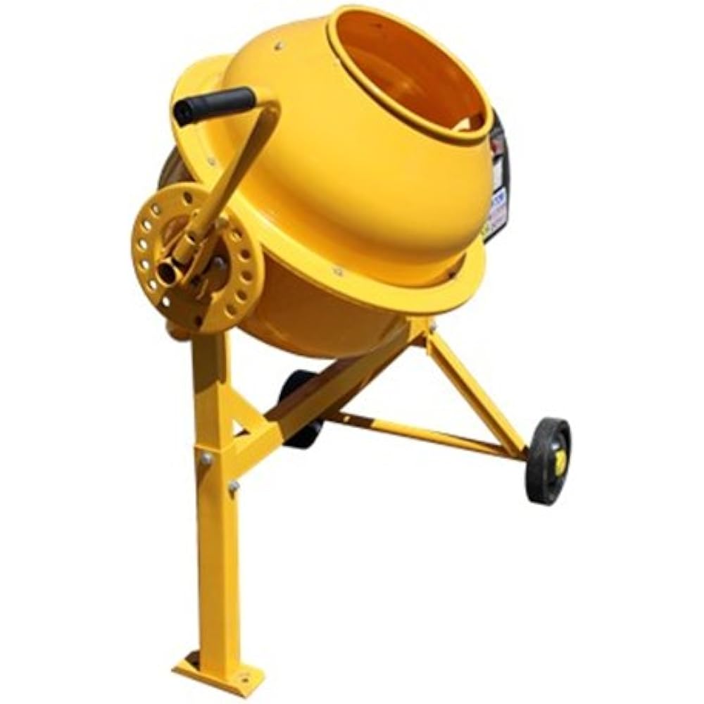 Electric concrete mixer Mazetaro AMZ-25Y [ALUMIS Aluminum] Drum capacity approx. 46L Mixing volume approx. 20L