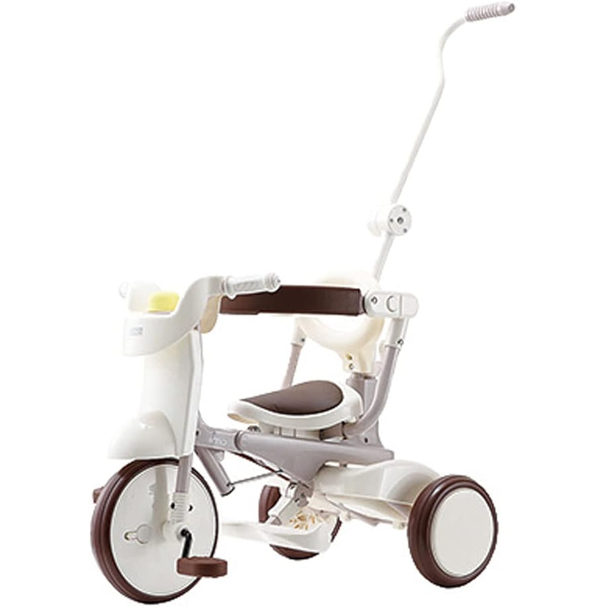 M&M iimo Tricycle iimo02 Gentle White 1062 Push Bar Foldable Compact Free Pedal For ages 1.5 and up M&M