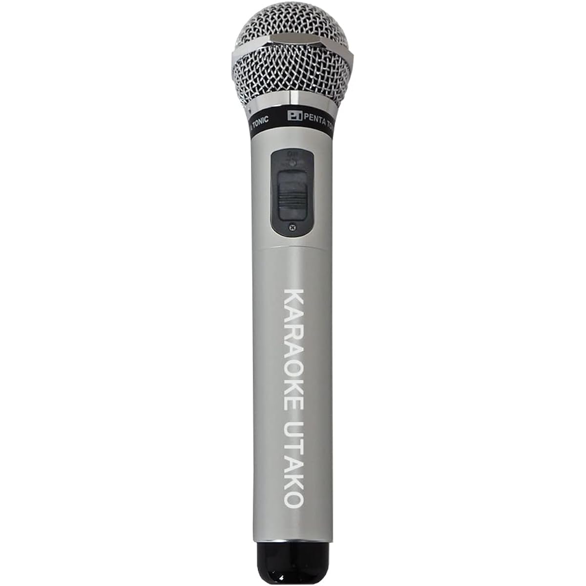[Name Engraved] Karaoke My Microphone GTM-150 Wireless Microphone (Silver)
