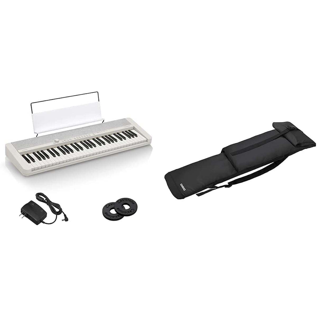 [Genuine Case Set] Casio (CASIO) Electronic Keyboard Casiotone CT-S1 WE + Genuine Soft Case SC-650B