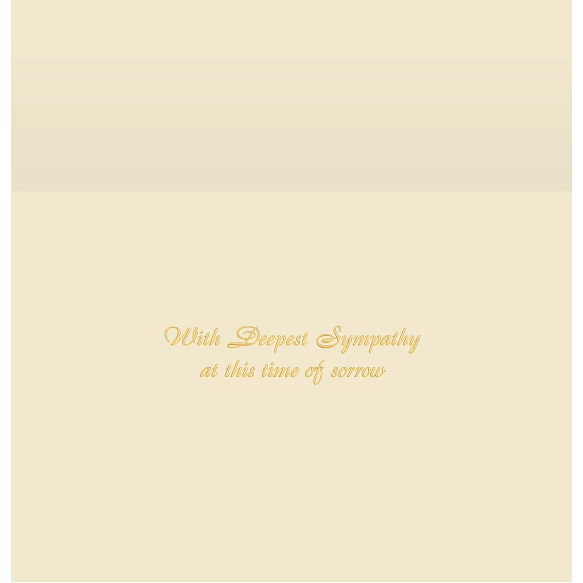 The Gallery Collection - (5) Deepest Sympathy Elegance Cards with Pearl Lined Envelopes