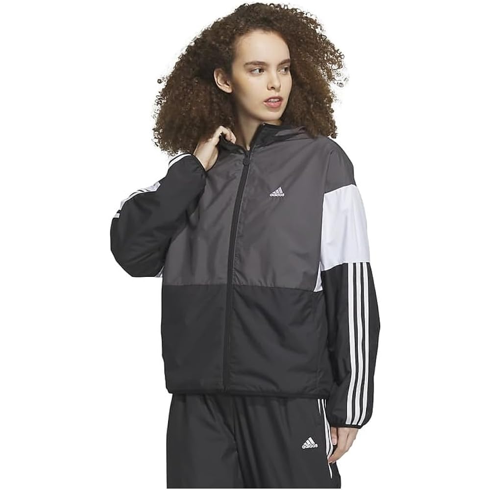 Adidas Jersey Top Team Loose Fit Windbreaker Jacket IEH73 Women's