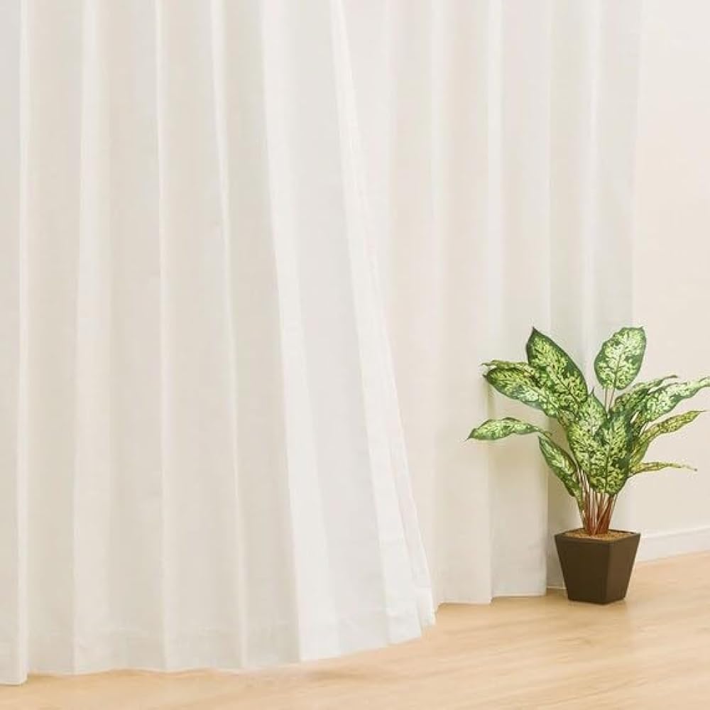 NITORI 7312331 Class 1 Blackout/Heat/Sound Insulation Curtains Dina White 100X200X2