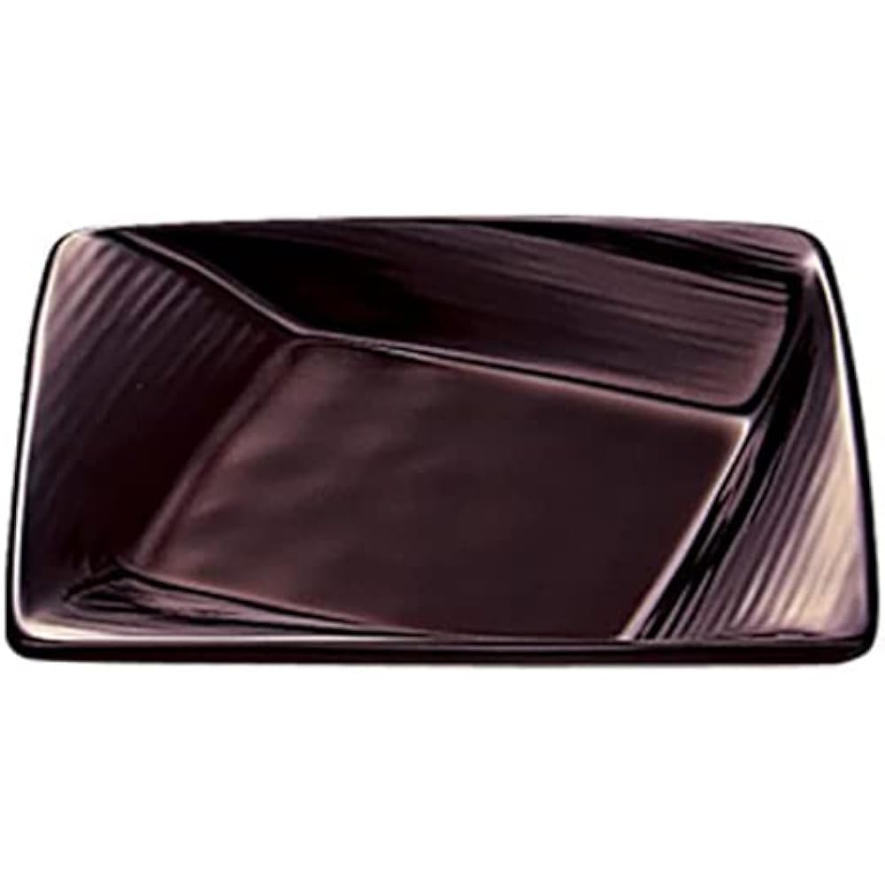 MARUKEI Small Plate / 11cm Twisted Square Small Plate, Tamekuro, Made in Japan, Unbreakable, Dishwasher Safe, Stackable "Crysta" E231 TBC 20 Piece Set [Commercial Set]