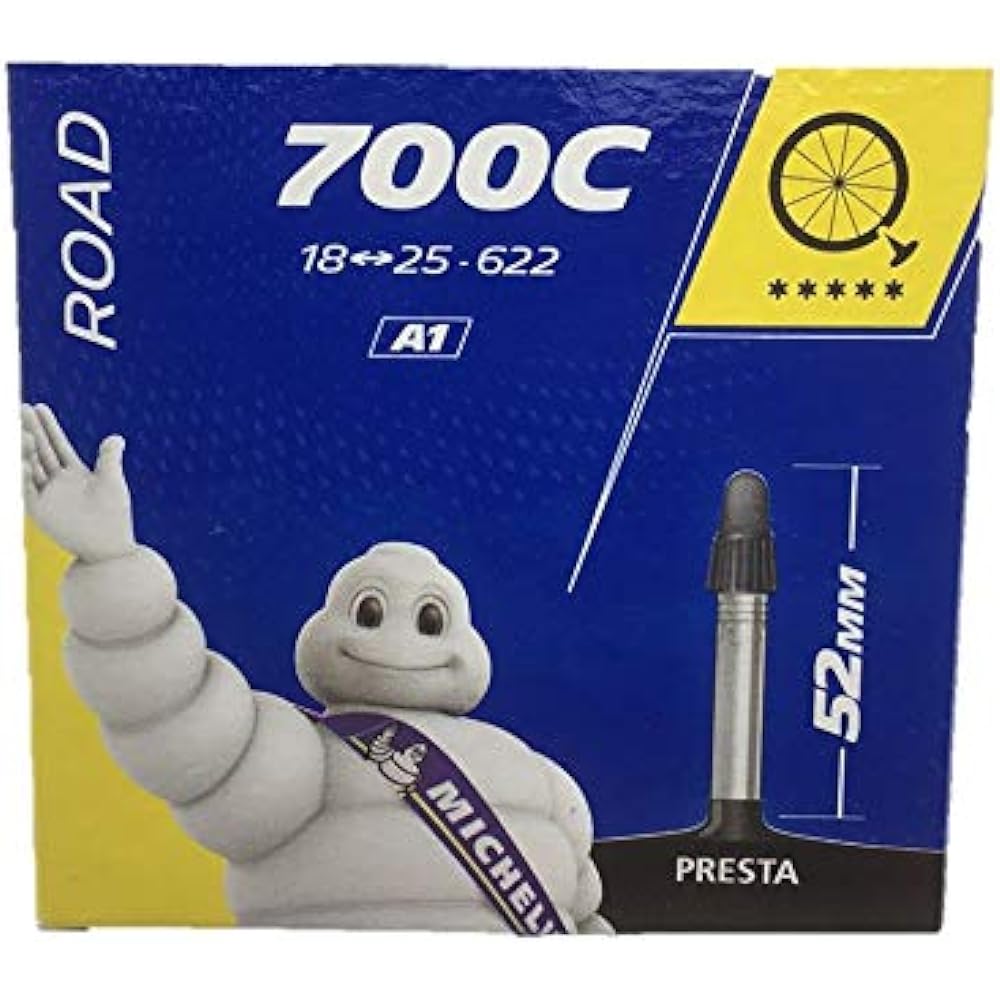 Set of 2 Michelin MICHELIN AIR STOP A1 700X18/25C FV 52 Tire Tube Bicycle Parallel Import Product [Parallel Import Product]