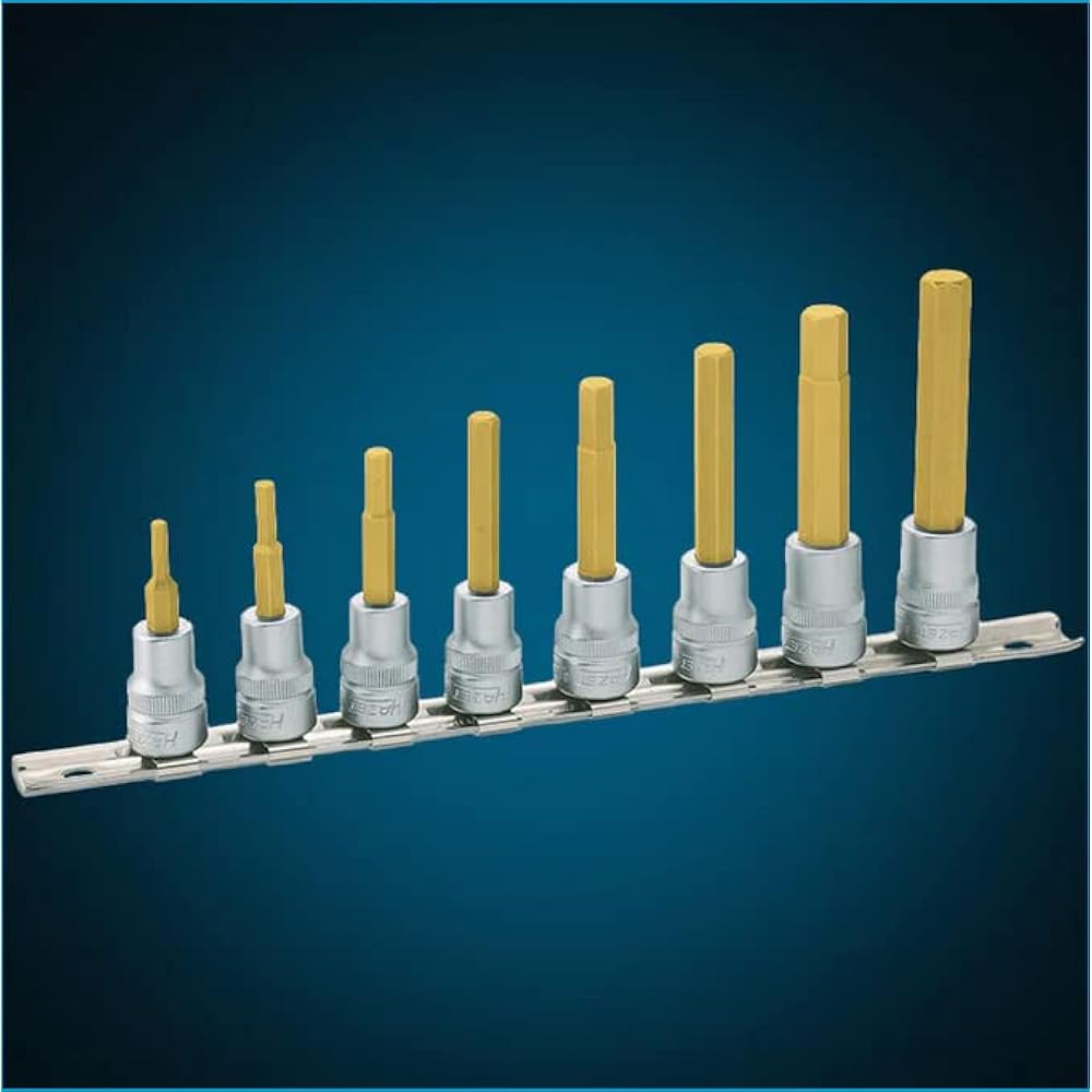 Hazet 8801/8h Hex 3/8" 8piece Screwdriver Socket Set