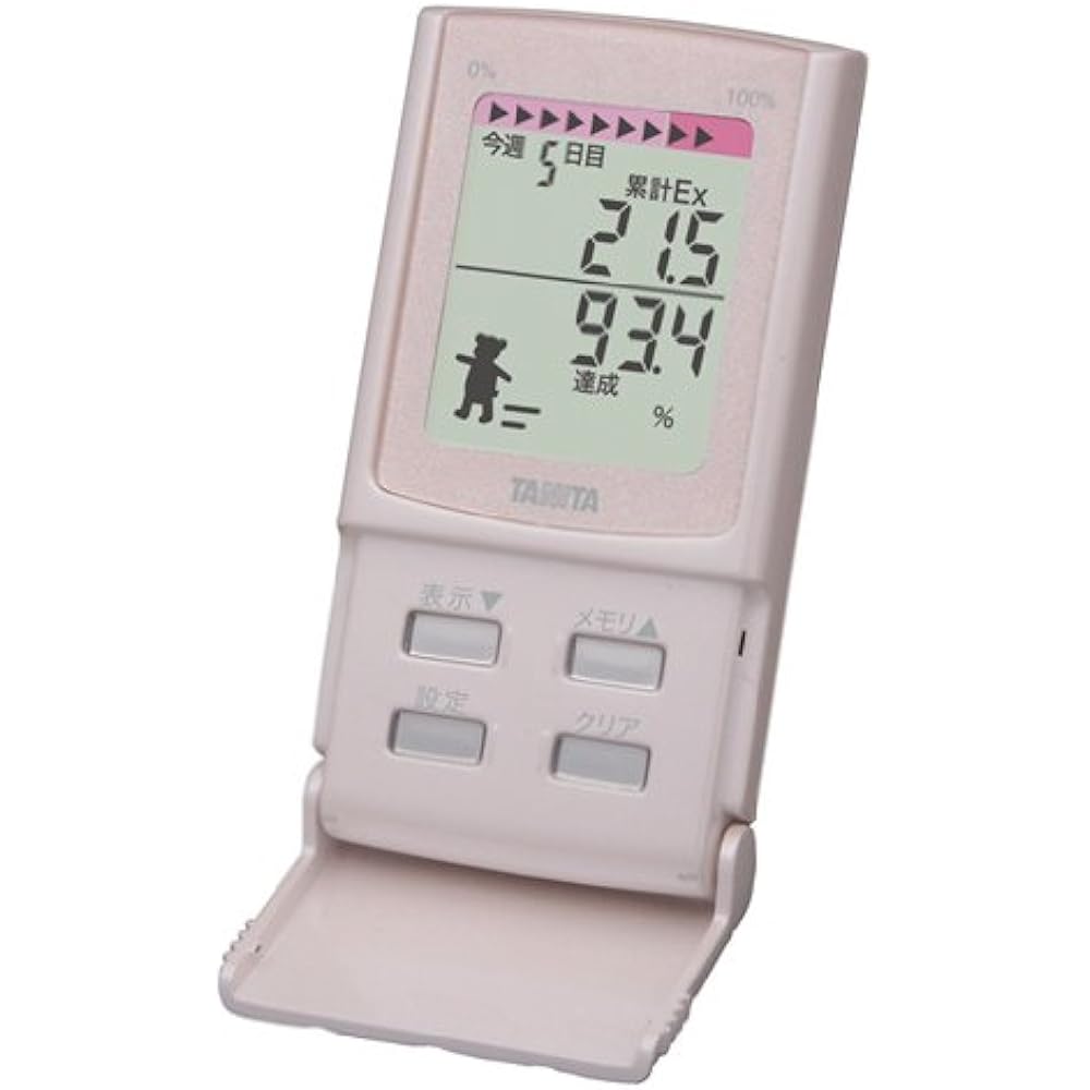 TANITA Pedometer with 3D sensor Peach FB-729K-PC