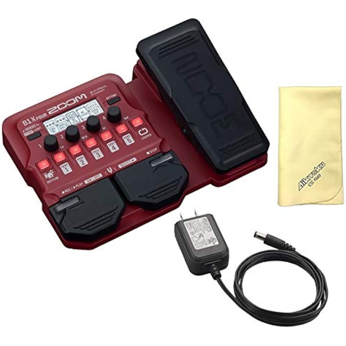 [Includes 2 limited ZOOM picks] [Includes favorite song cross] [Includes genuine AC adapter/AD-16] ZOOM Zoom B1X FOUR
