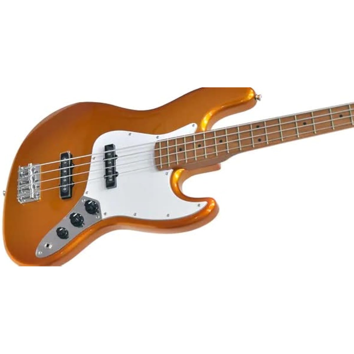 PLAYTECH Electric Bass Jazz Bass Type Gold [Carbonized Maple Neck]