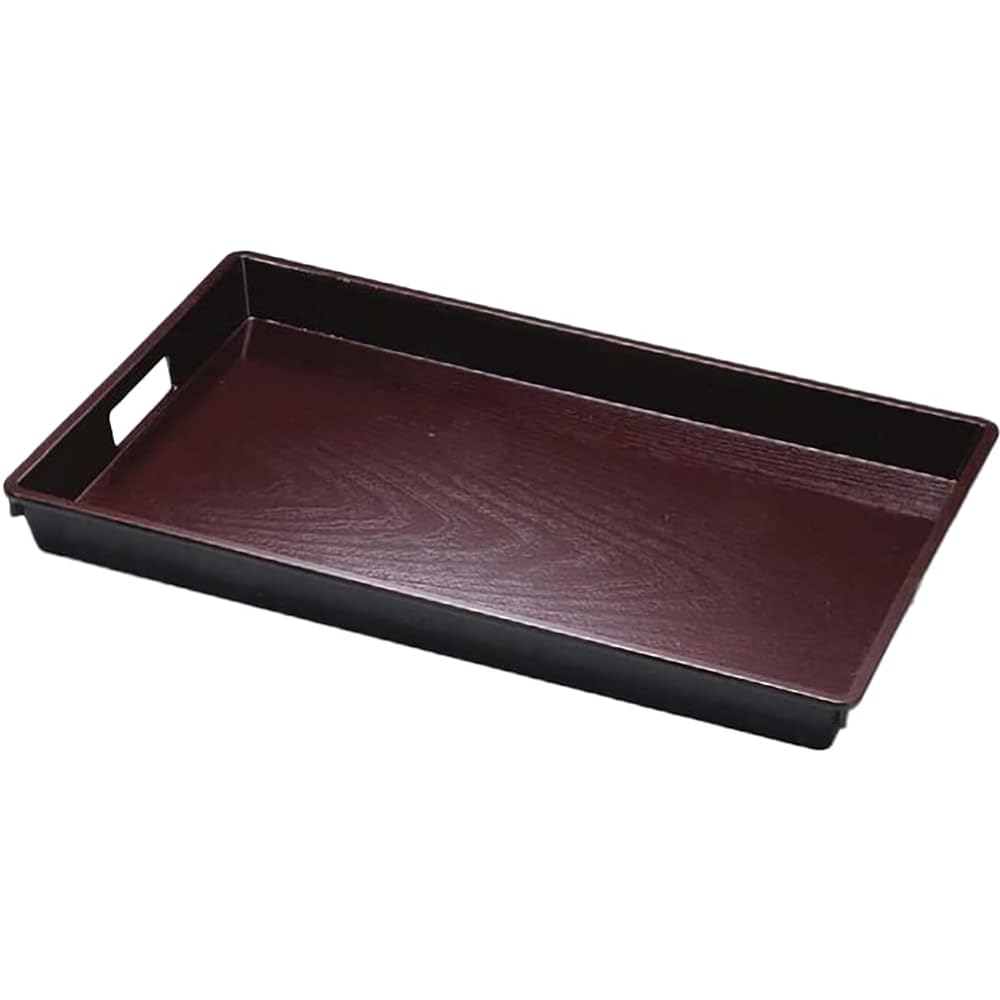 [Commercial Use Set] Fukui Craft Tabletop Tray/Bon, Non-slip Processed, Made in Japan, ABS Wood Grain Wakidori Bon, Shintame Shaku 9 (5 Pieces)