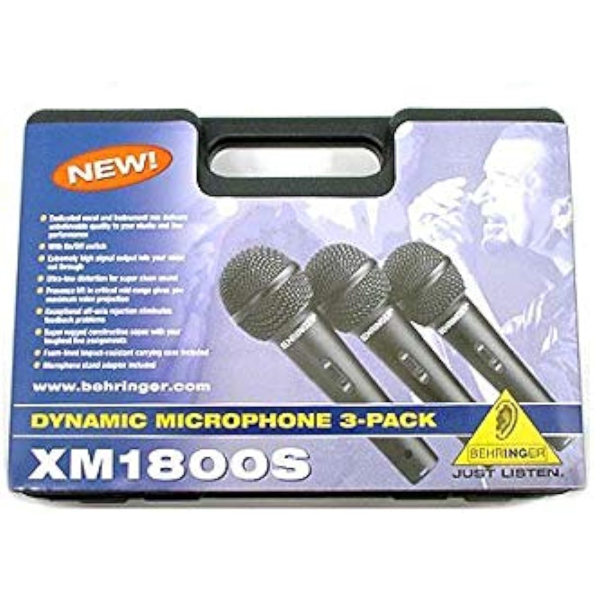 BEHRINGER Dynamic Microphone Set of 3 XM1800S Dynamic Microphone