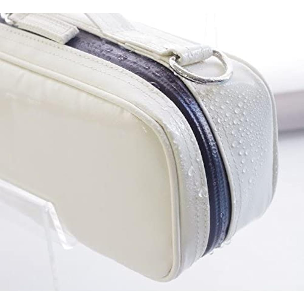 NAHOK Piccolo Case Guard "Mancini/wf" Ivory [German waterproof fabric x special temperature adjustment function & shock absorbing material + waterproof zipper] Fabric from Germany, Made in Japan.