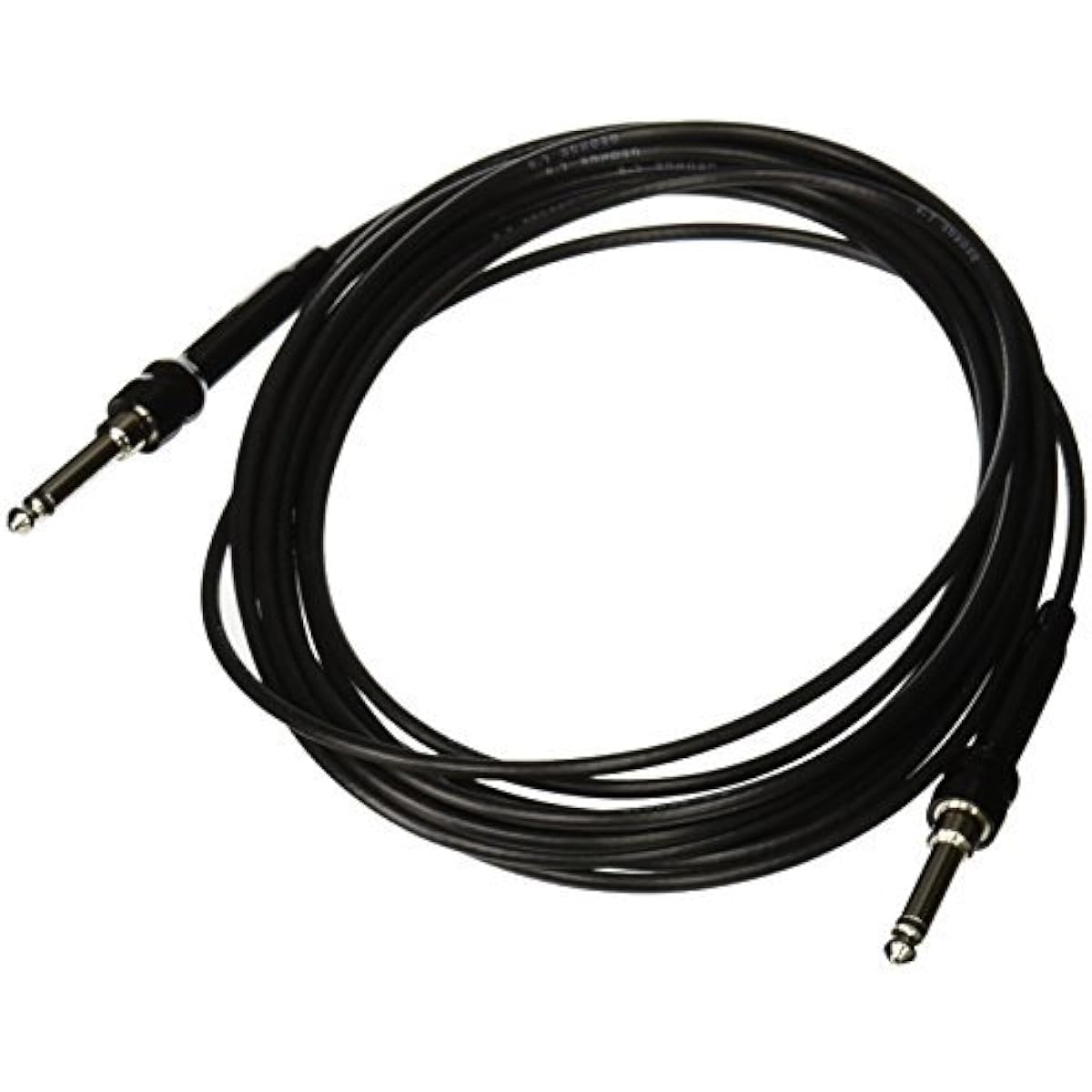 George L's 155 Guage Cable with Straight Plugs (Black 20 Foot) [Parallel Import]